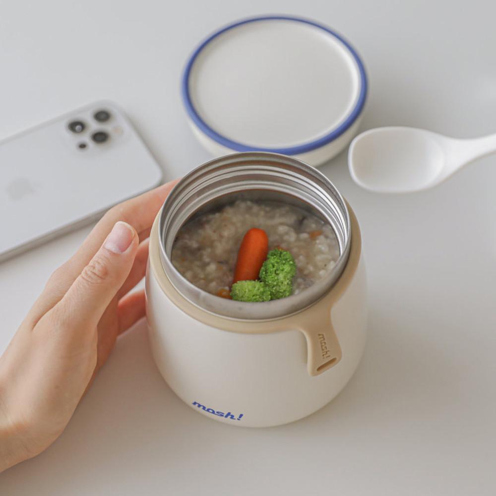 모슈 라떼 보온보냉 죽통 푸드자 480ml