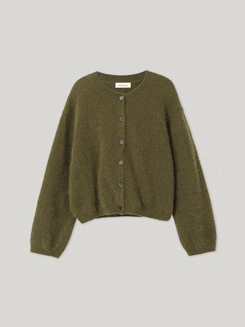 Khaki Geena Angora Cardigan (5th)