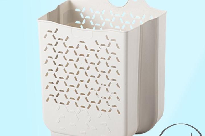 벽걸이 접이식 빨래바구니 세탁 틈새 빨래함 대형