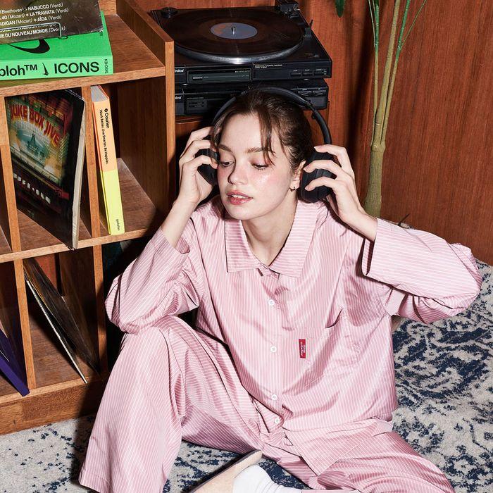 furless pajamas 퍼리스 스트라이프 파자마 (pink)