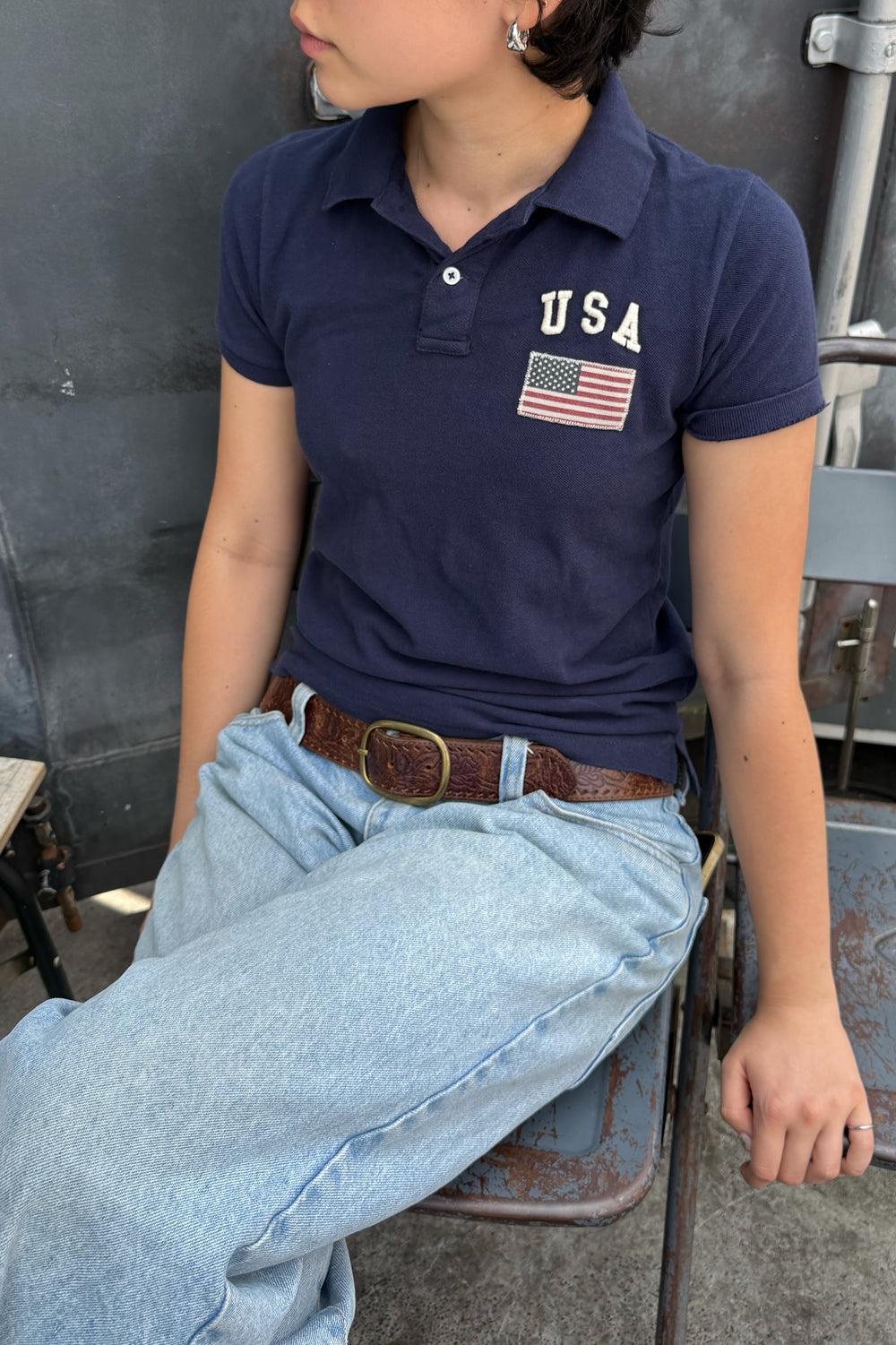 Caroline USA Flag Top