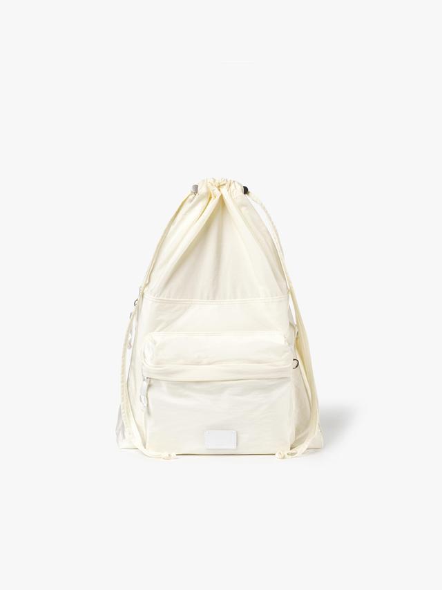 DRAWSTRING BACKPACK - WHITE