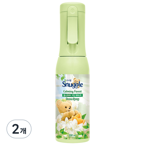 스너글 룸스프레이 카밍 포레스트 본품, 200ml, 2개 - 섬유탈취제 | 쿠팡