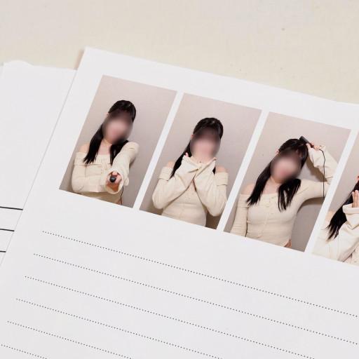 4컷 사진 편지지