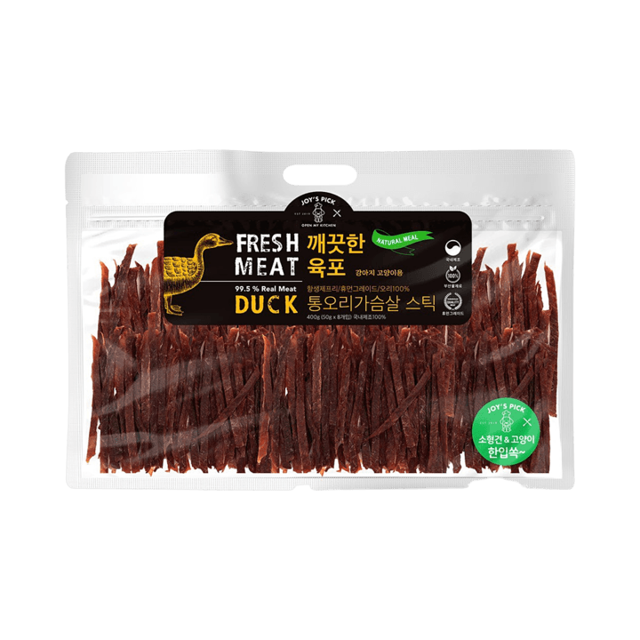 오래오래프로젝트 깨끗한 육포 오리 스틱 400g