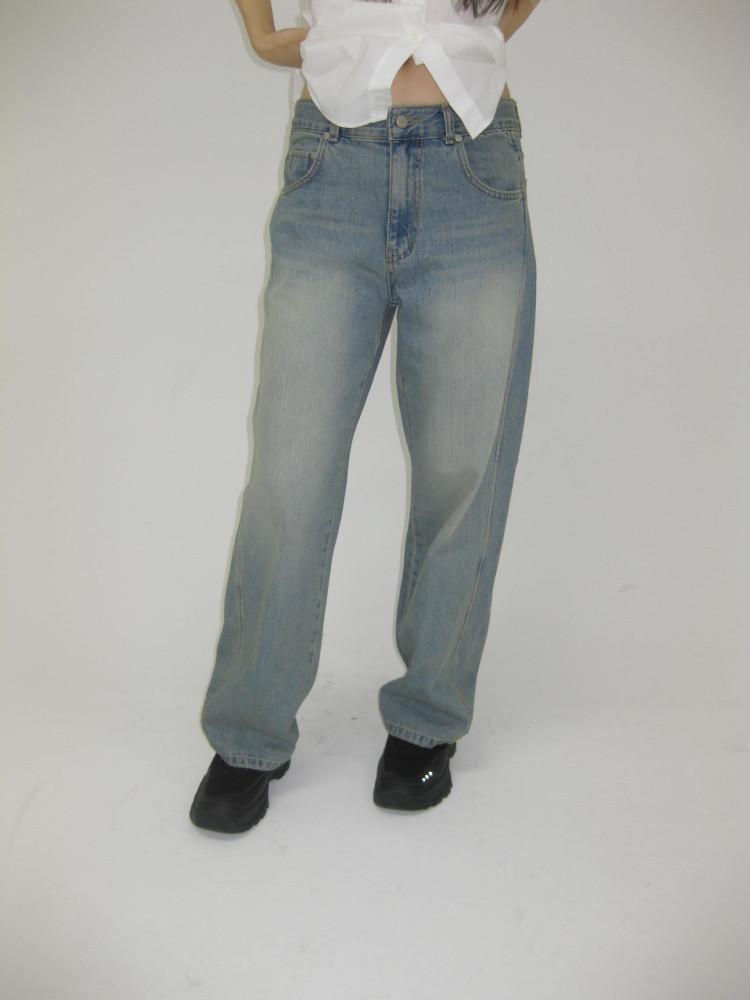 greyish denim pants