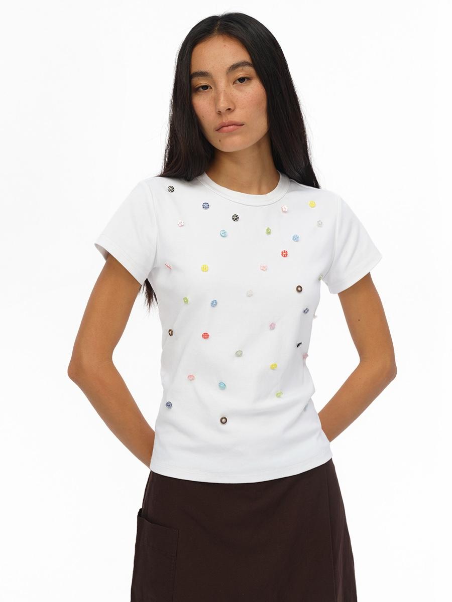 OINIMI Irish Button T-shirt