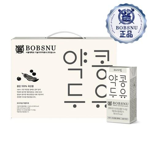 서울대밥스누 오리지널 약콩두유, 190ml, 24개 - 기타두유 | 쿠팡