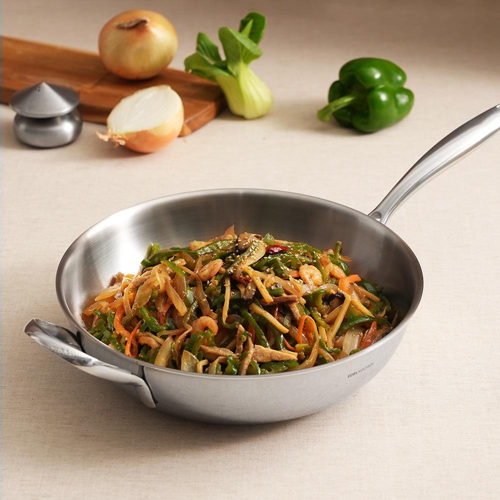 [에델코첸] 통5중 루체 웍팬 28cm (미러)