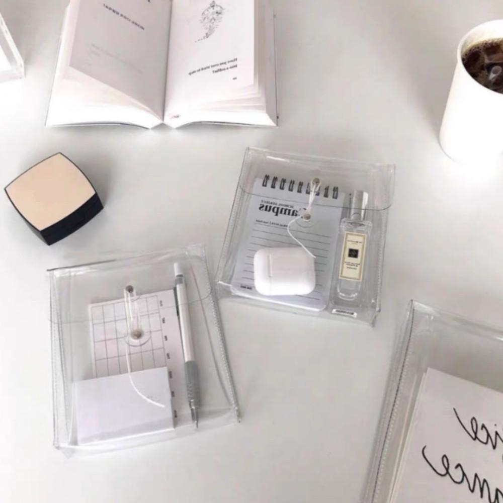 소품 보관 수납 투명파우치 가방 정리 백인백 폴리백 화장품 메이크업도구