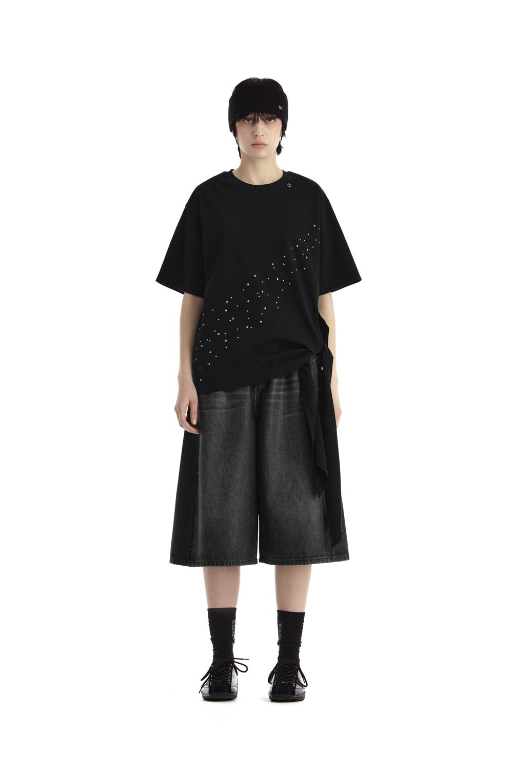Diagonal Spark T-Shirt [ Black ]