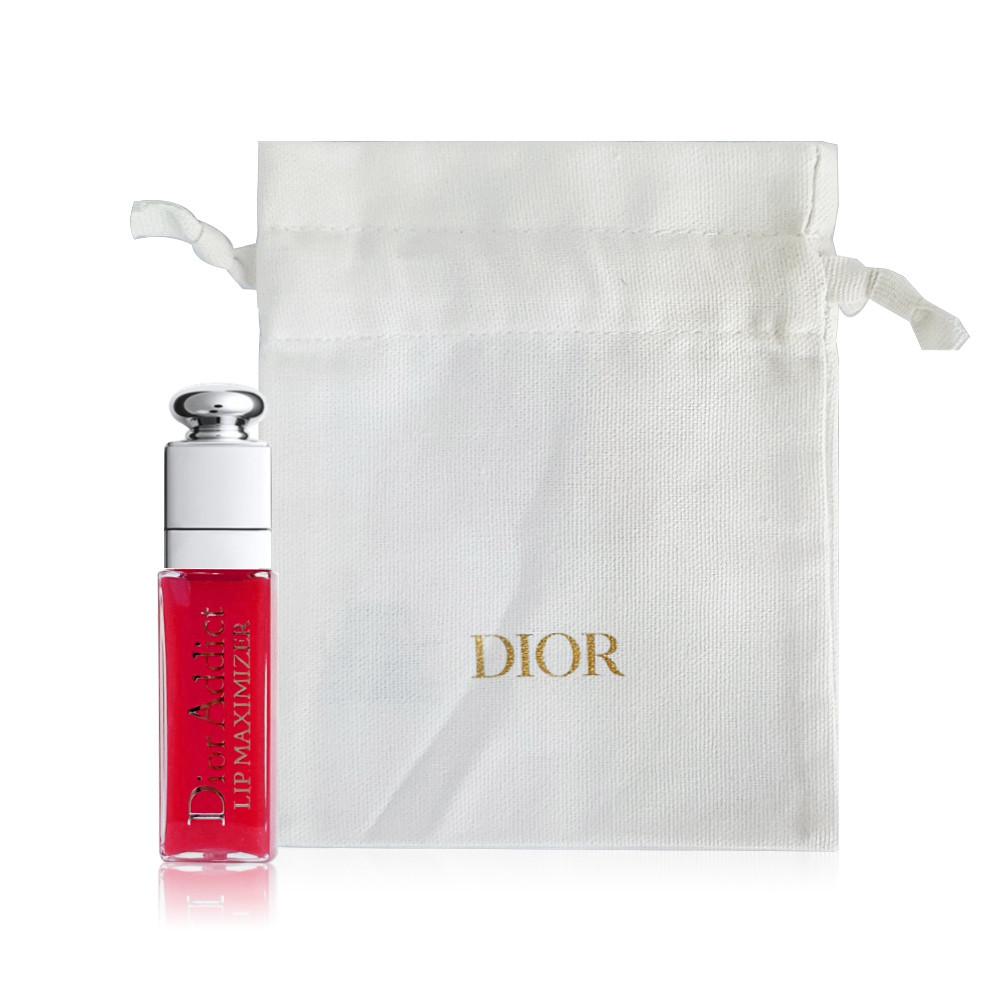 디올 립 어딕트 맥시마이저 2ml 028 / 화이트 면 파우치 포함
