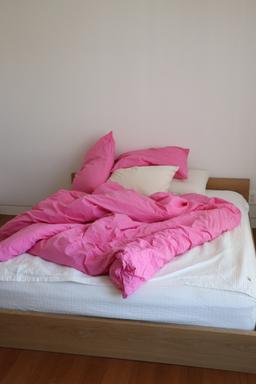 cherry pink cotton bedding