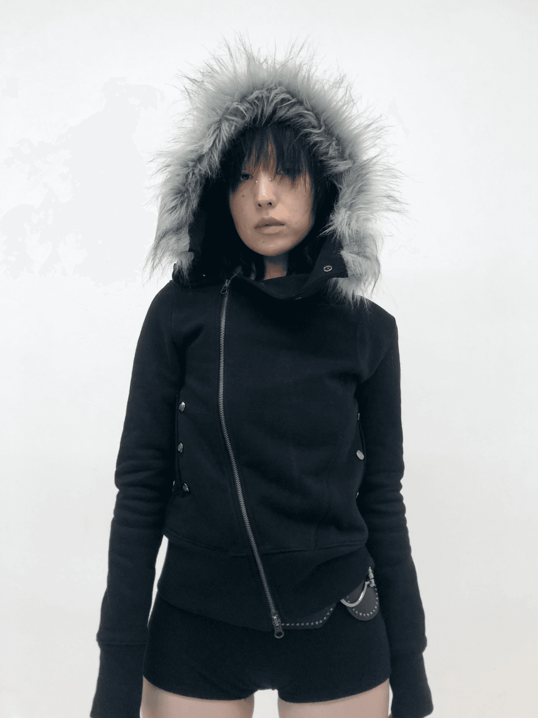 [ONLY 1 LEFT] UNBALANCED FUR HOODIE