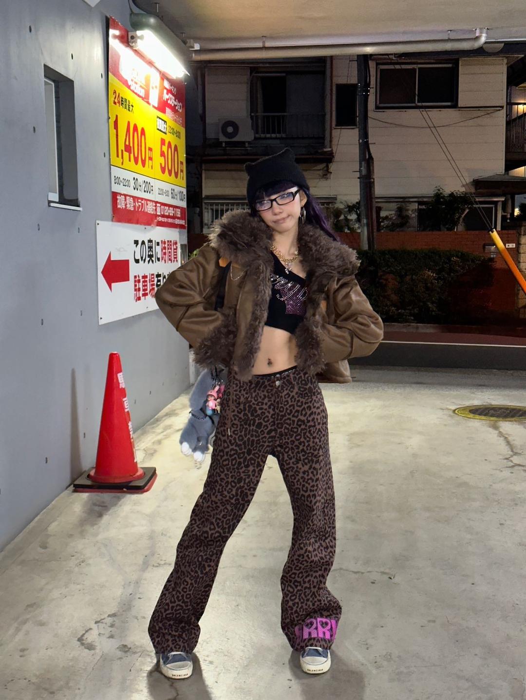 Brown Short Winter Fur Coat