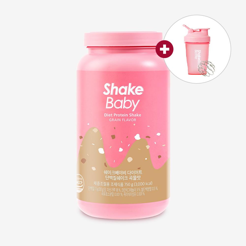쉐이크베이비 다이어트 단백질 체중조절 쉐이크 맛있는 식사대용 식단 음식 곡물맛 750g [원산지:상세설명에 표시]