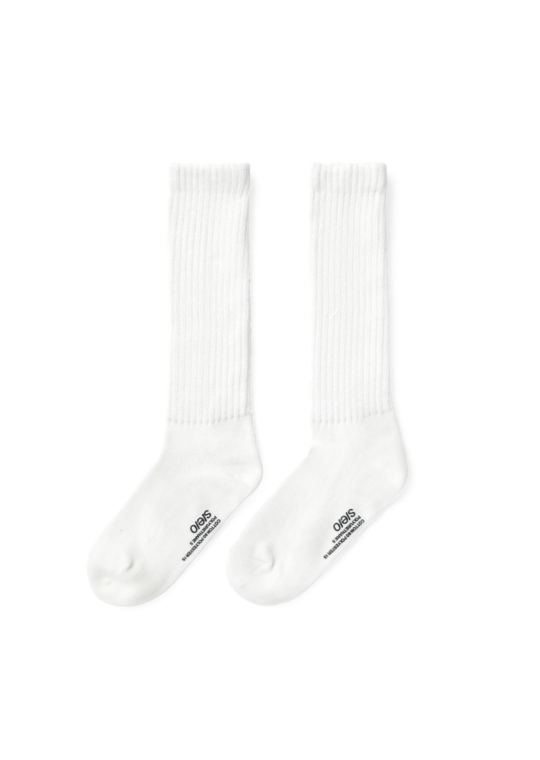 SLOUCH SOCKS WHITE