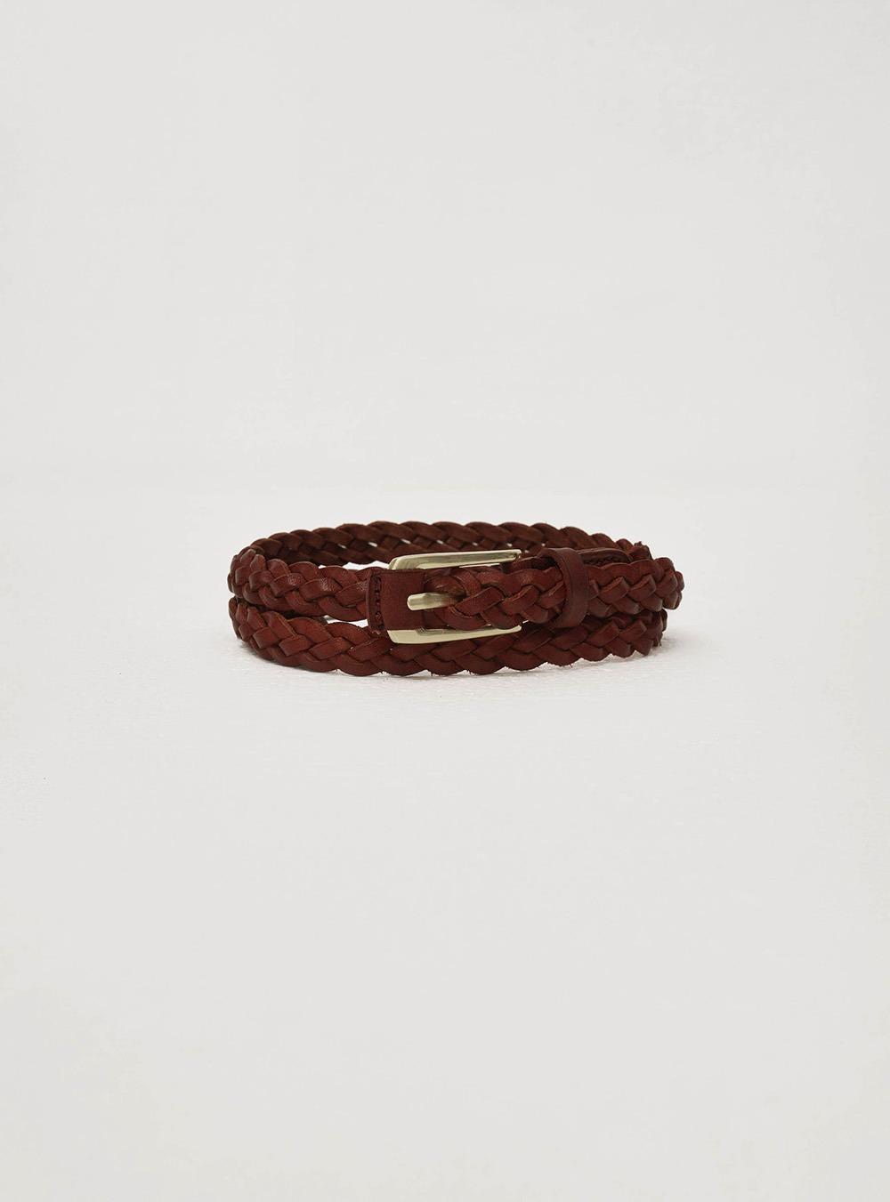 FLAT WEAVE BELT - CINNAMON