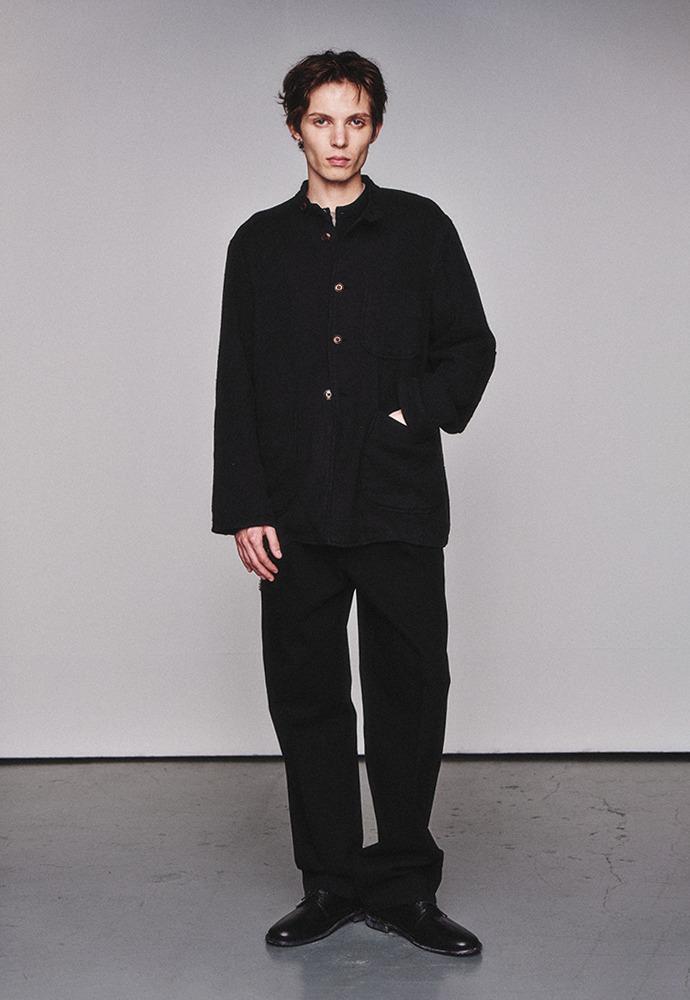 (September Release) Silk French Forestiere Jacket_Black