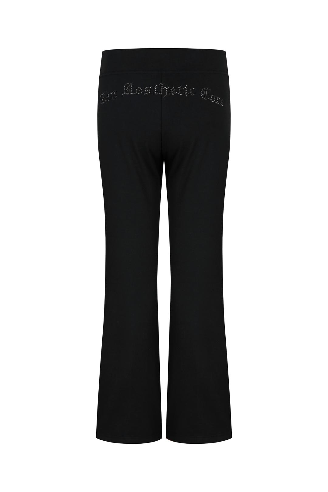 Kashiko Comfy : Lowrise Hotfix Pants Black