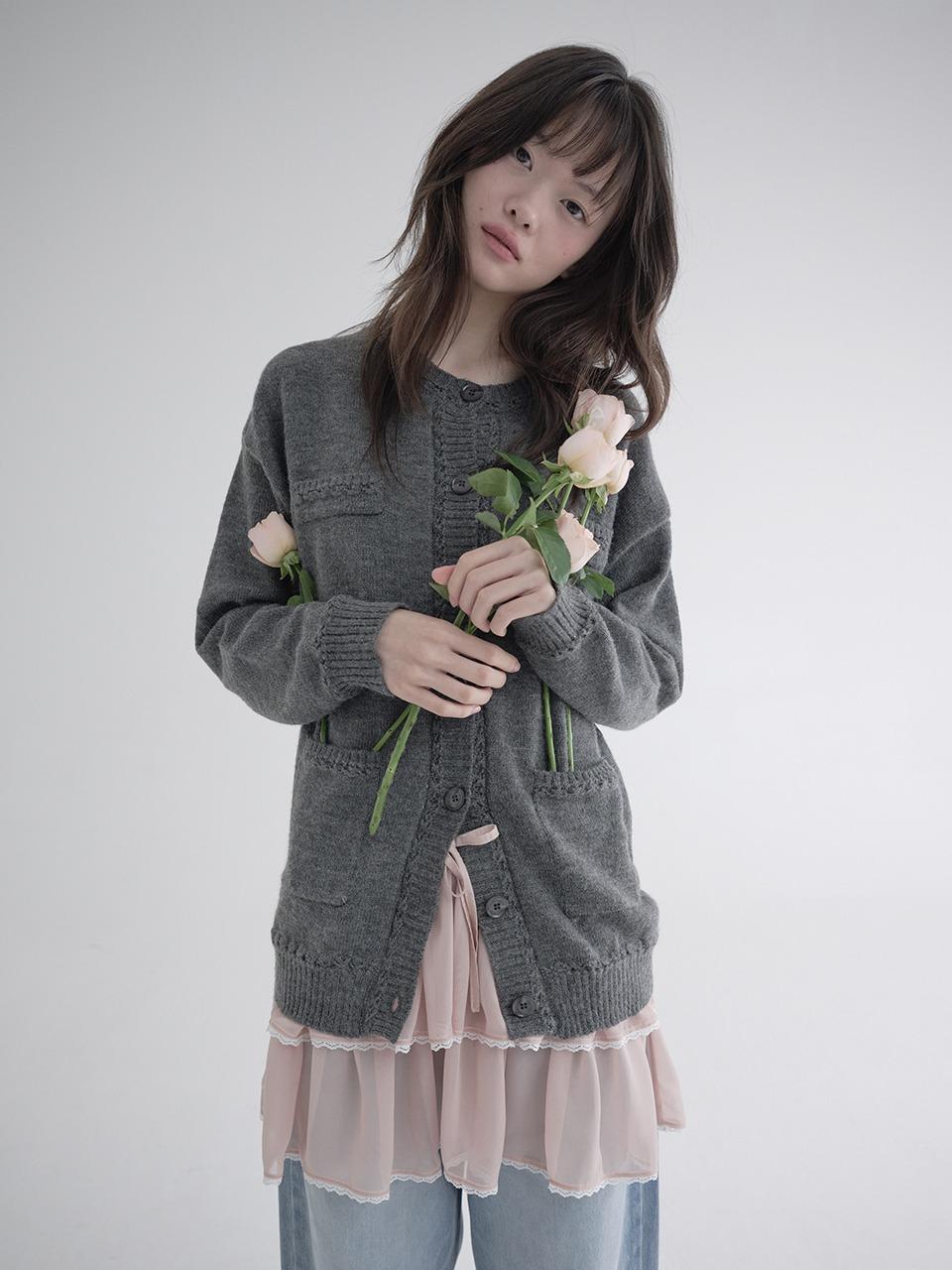 LACE CHIFFON CANCAN SKIRT (PINK)