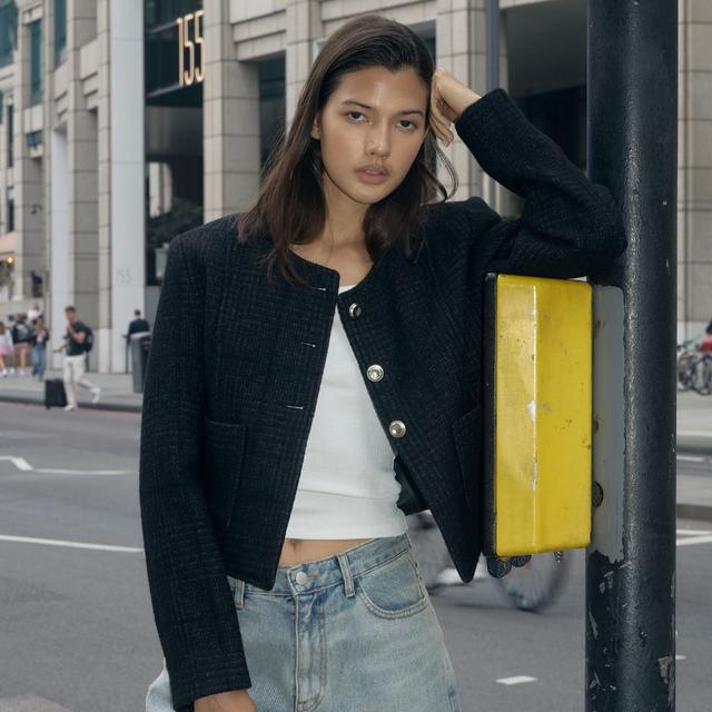 CLASSIC WOOL JACKET (CHECK)