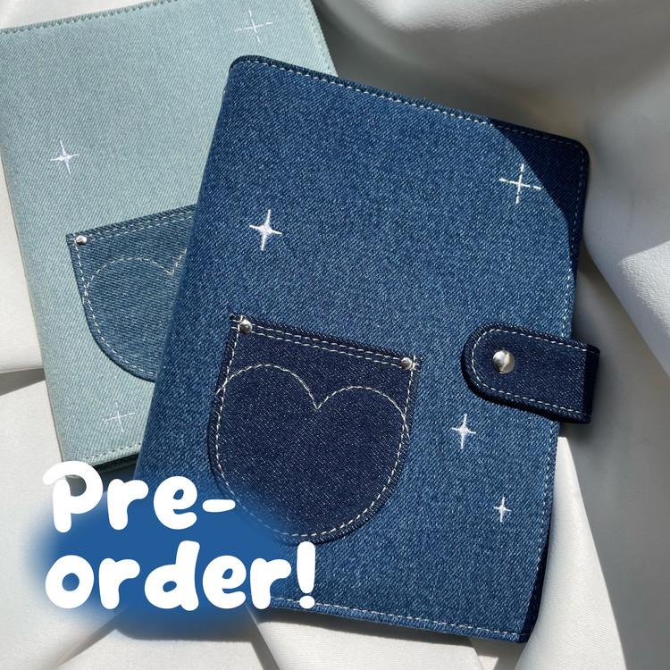 데님 6공 다이어리 커버 (A6)_ko