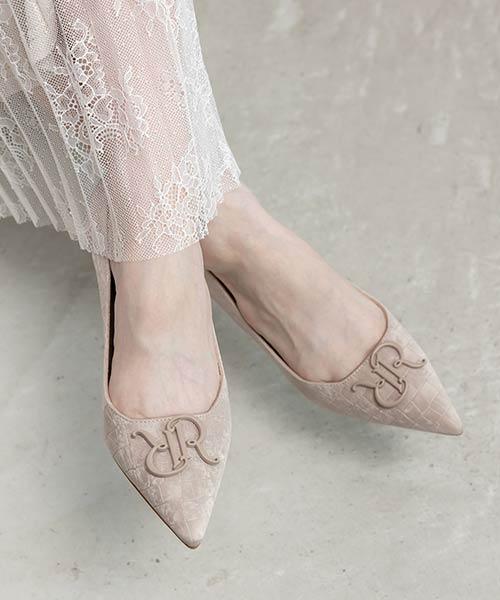 【SALE】モノグラムパーツベーシックパンプス