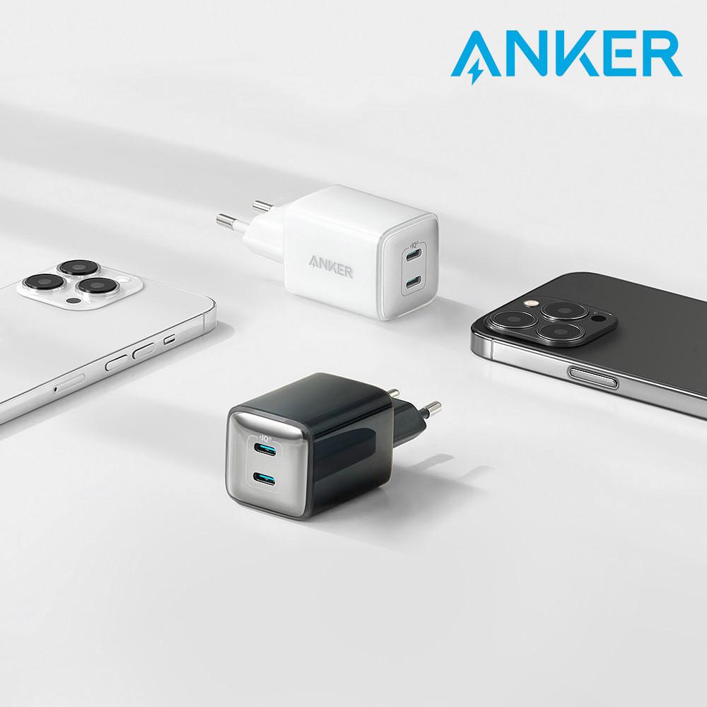 앤커 나노 프로 40W 초소형 초고속 충전기 듀얼 C타입 충전기 A2038