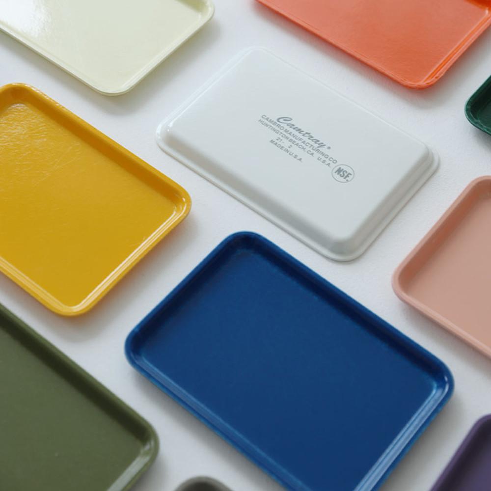 [B급 할인]캠브로 캠트레이 카페 직사각 트레이 쟁반 소(s) 화이트