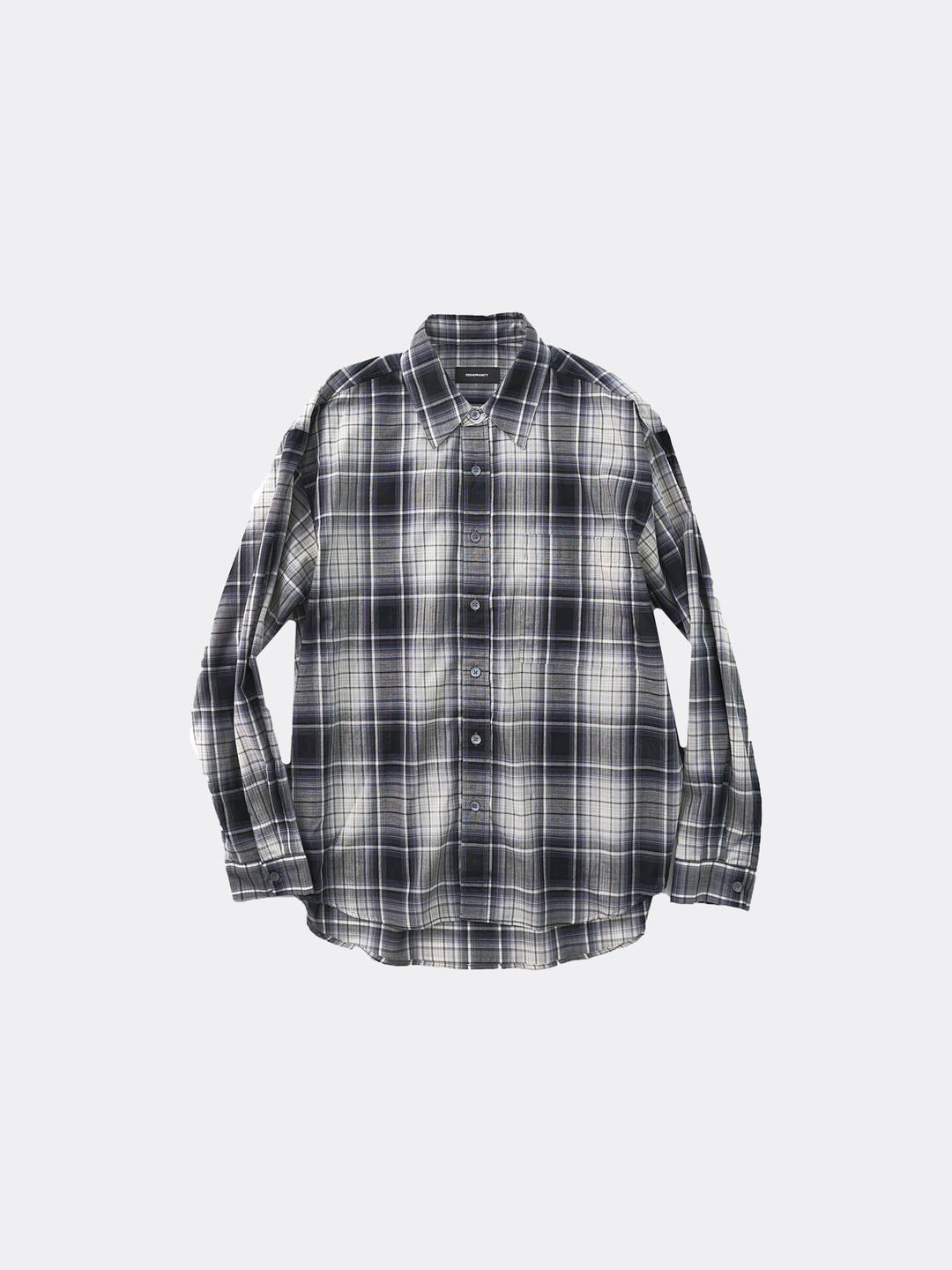 999휴머니티 EASY CHECK SHIRTS V14-BLACK