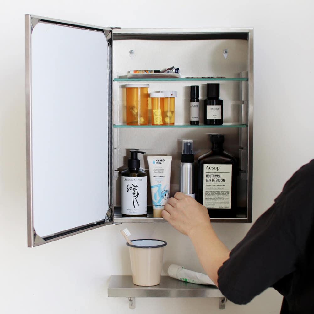 애너하임 캐비닛 스몰 수납 벽거울 화장실 세면대