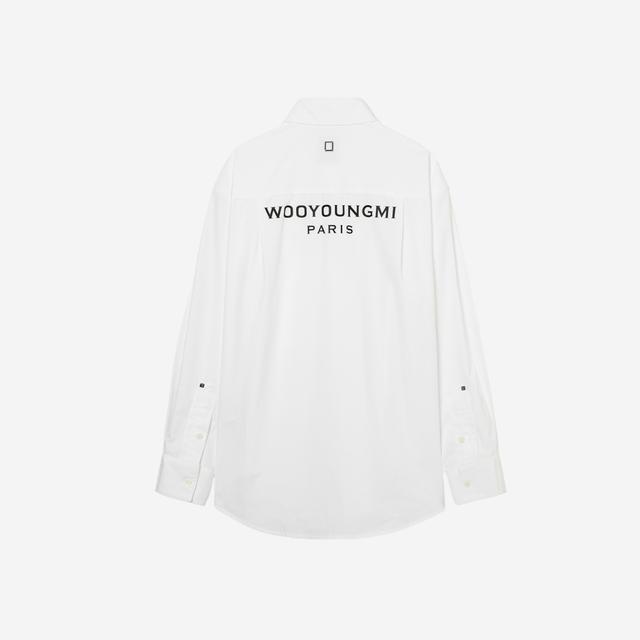 Wooyoungmi Cotton Back Logo Shirt White - 23FW