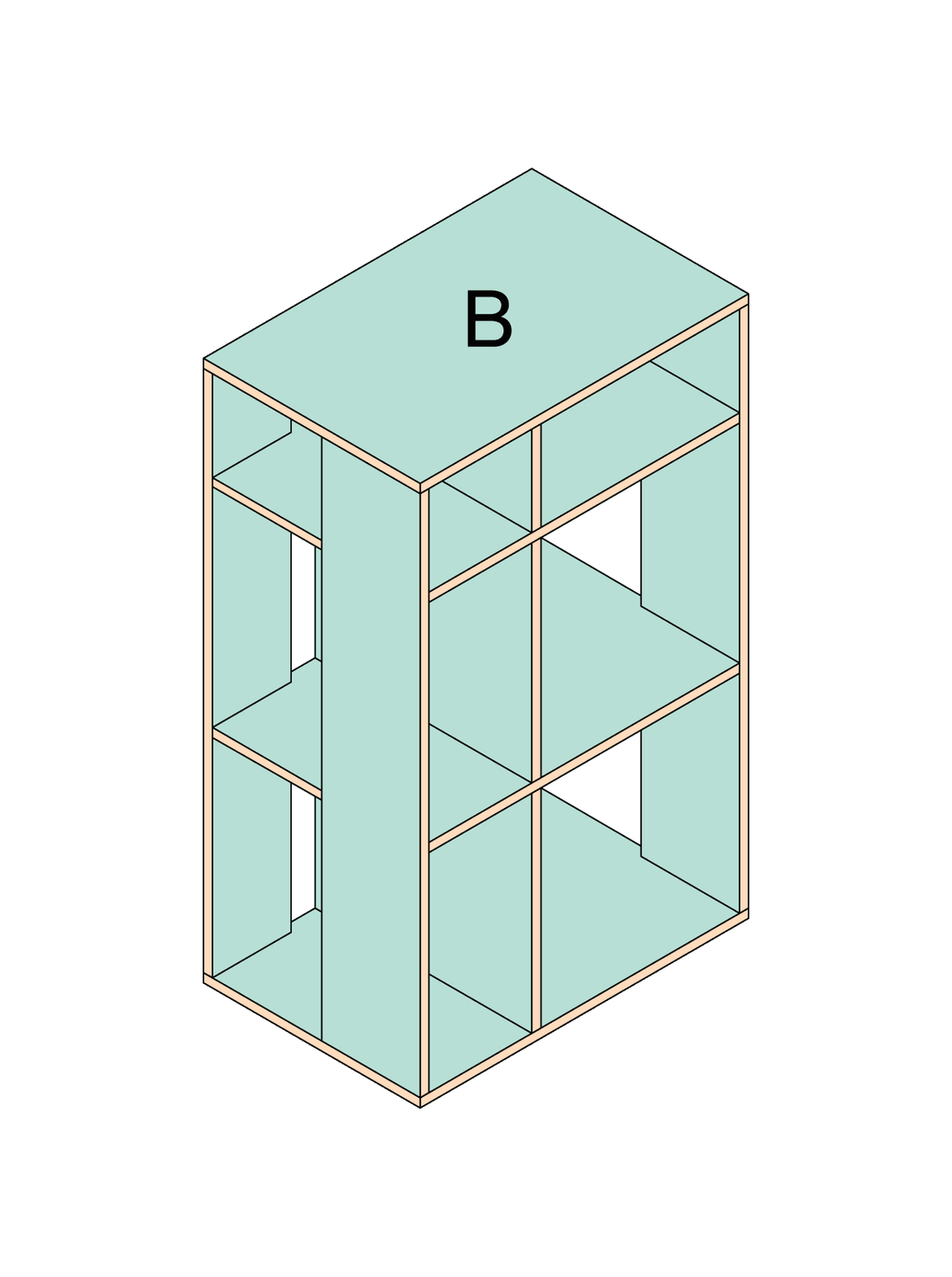 Color bookcart 1_Mint_B