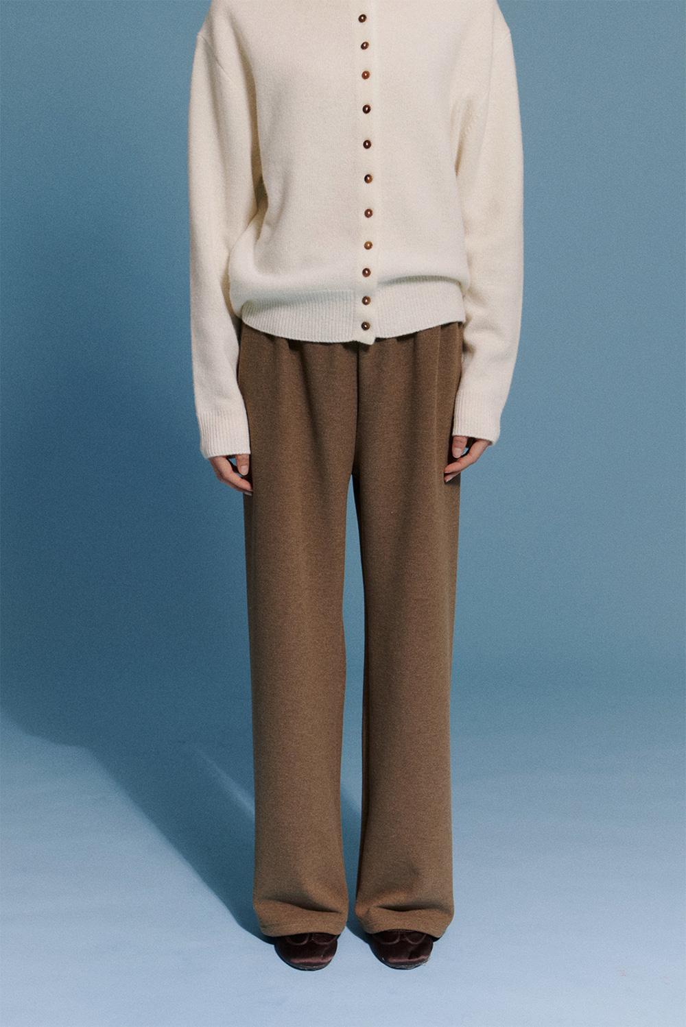 [2ND] Wool Banding Pants in Cocoa Brown (12/24일 예약배송)