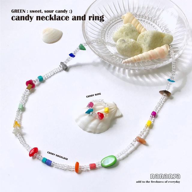 [나랑하] 캔디 비즈목걸이 candy beads necklace