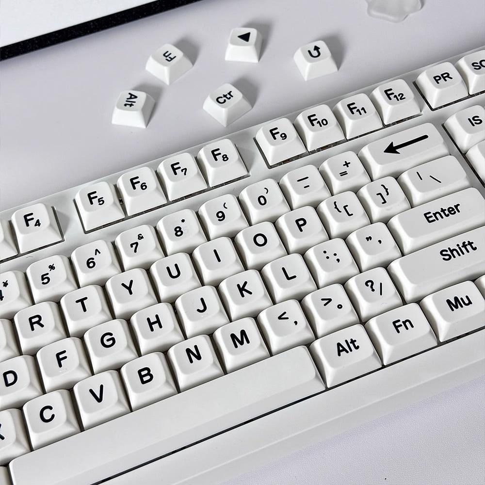 미니멀리스트 퓨어 빅폰트 키캡 XDA PBT 기계식 키보드 한무무 독거미키캡