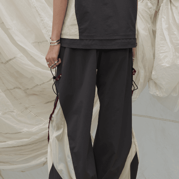 Semi-transparent Double-layer Cuff Nylon Combat Pants