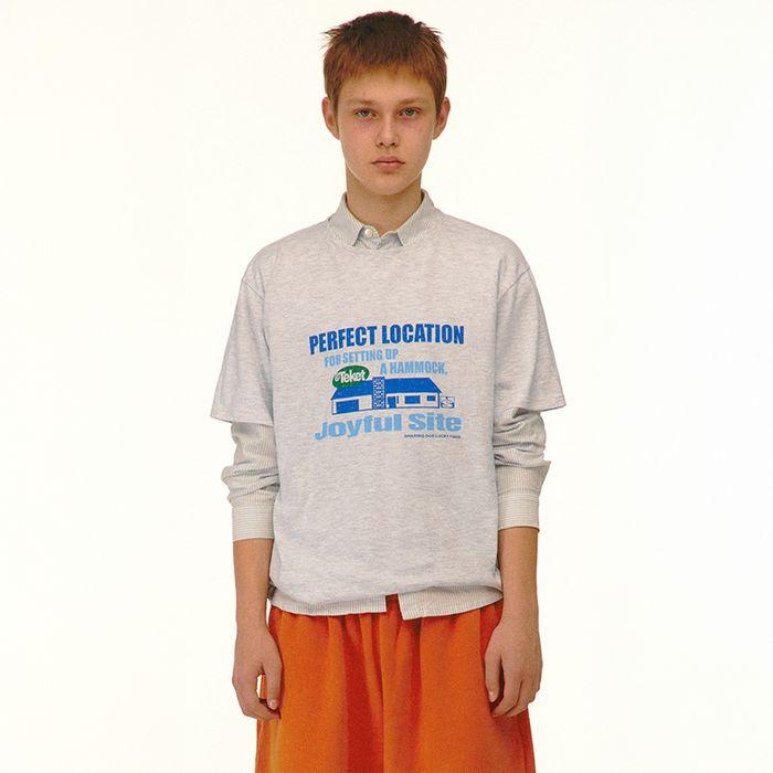 Joyful Tee Melange Gray