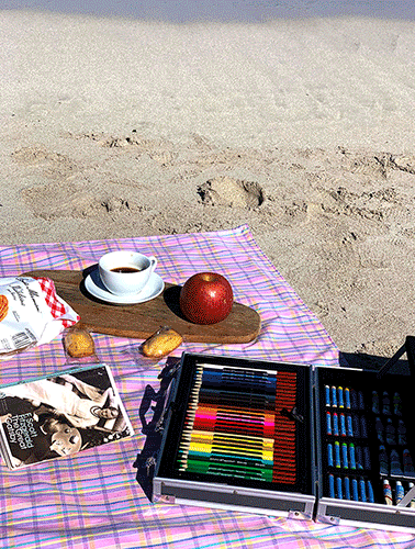 체크알로하 핑크 2size 피크닉매트