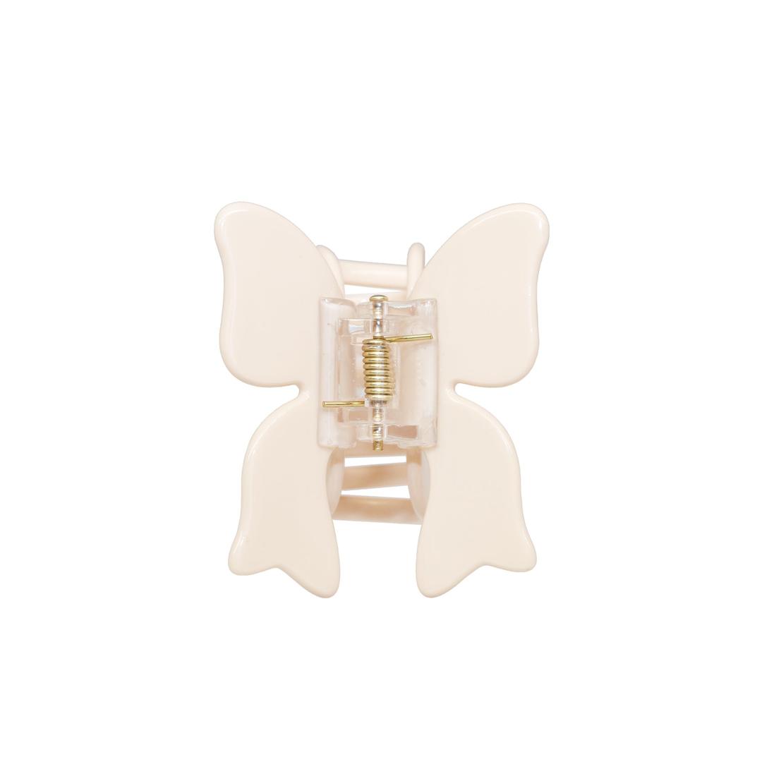 Bow Clip in Custard