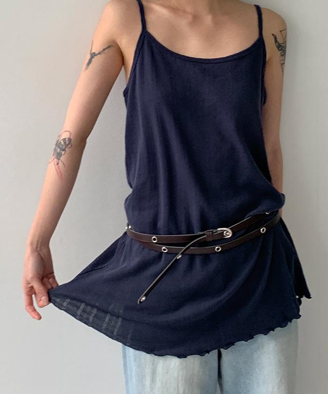 데일리쥬 유타르 롱 더블 레더 슬림 벨트