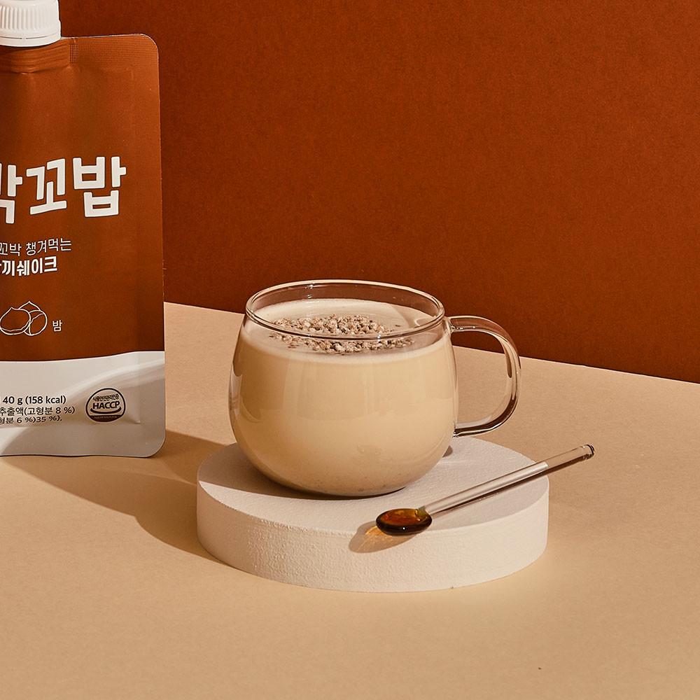 꼬박꼬밥 식사대용 밤 맛 단백질 쉐이크 40g 7개 [원산지:상세설명에 표시]