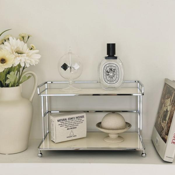 바닐라 미니선반 향수 화장품 정리대