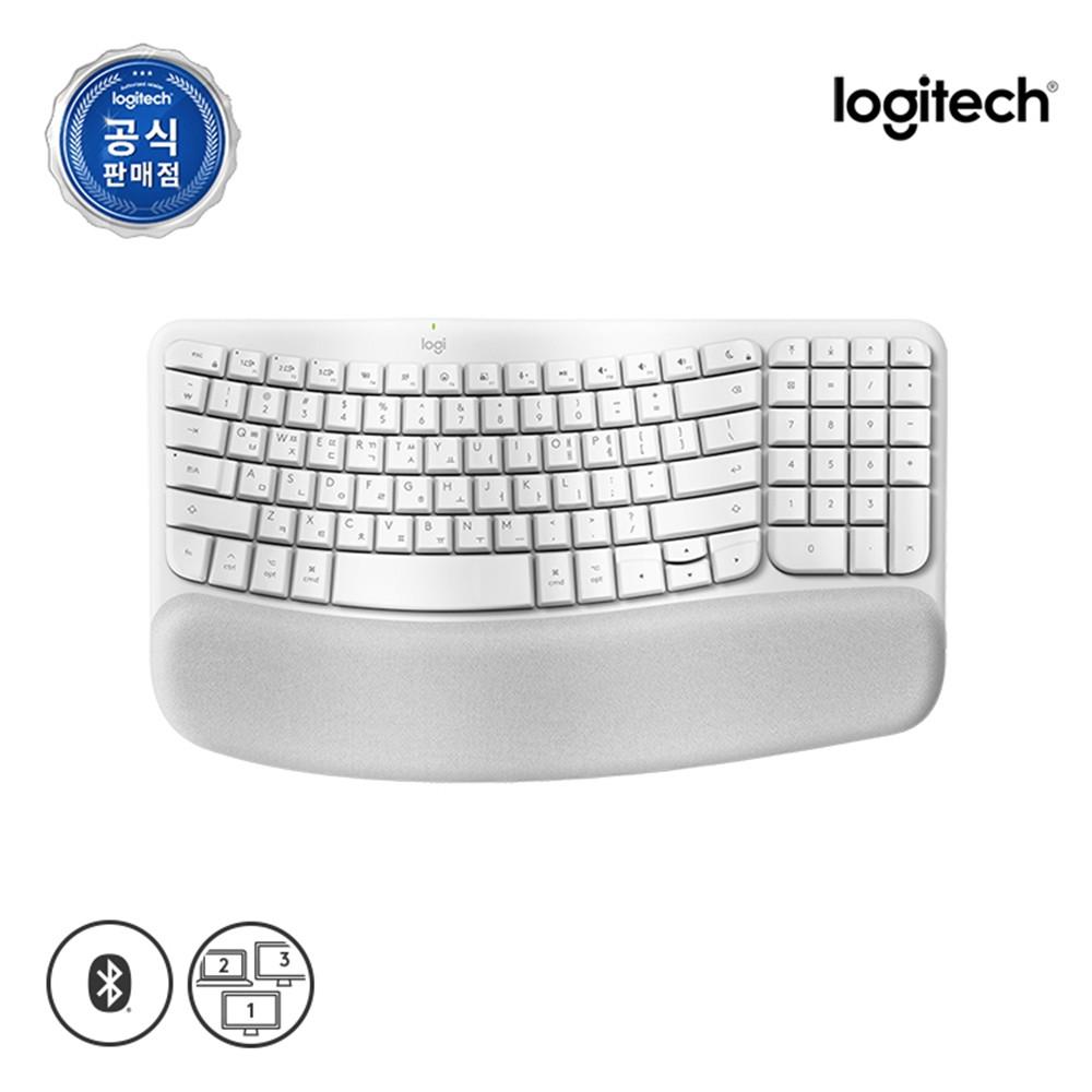 로지텍코리아 로지텍 WAVE KEYS for Mac 무선 인체공학 키보드