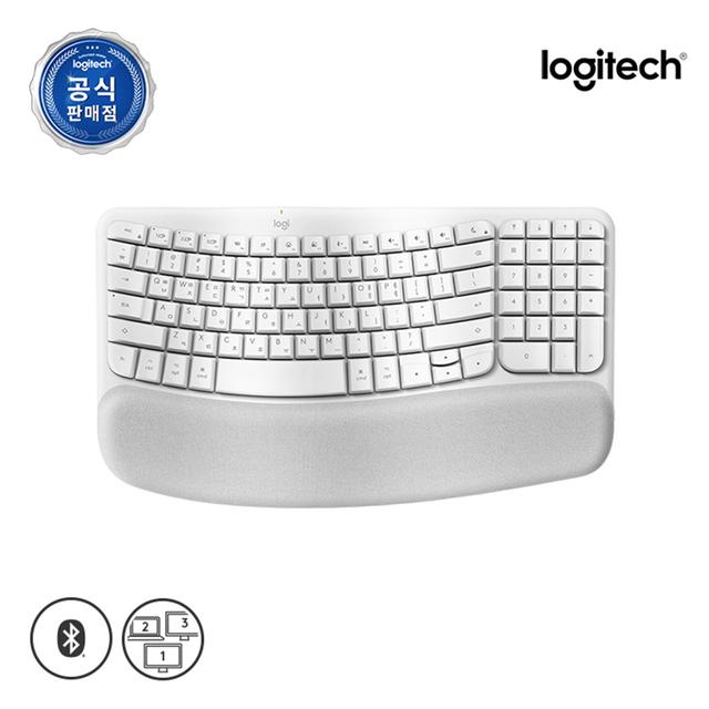 로지텍코리아 로지텍 WAVE KEYS for Mac 무선 인체공학 키보드
