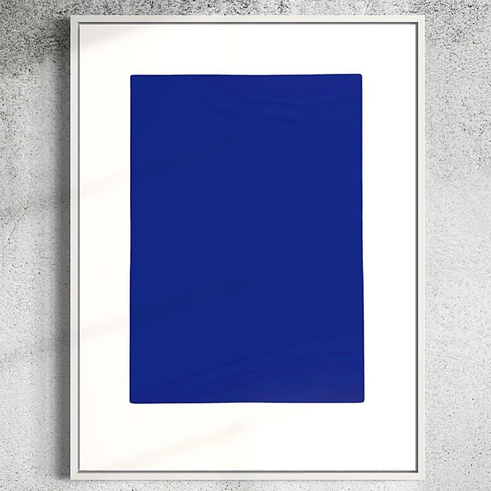 [rare item] 이브 클라인  Yves Klein / California IKB 73 포스터 (액자포함)