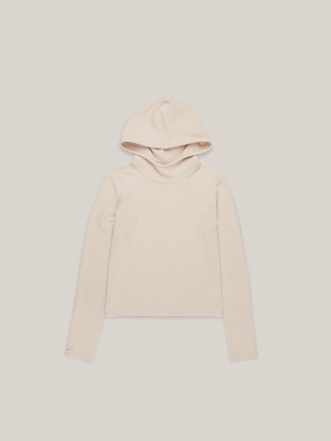 COTTON HOODIE  [ CREAM ]