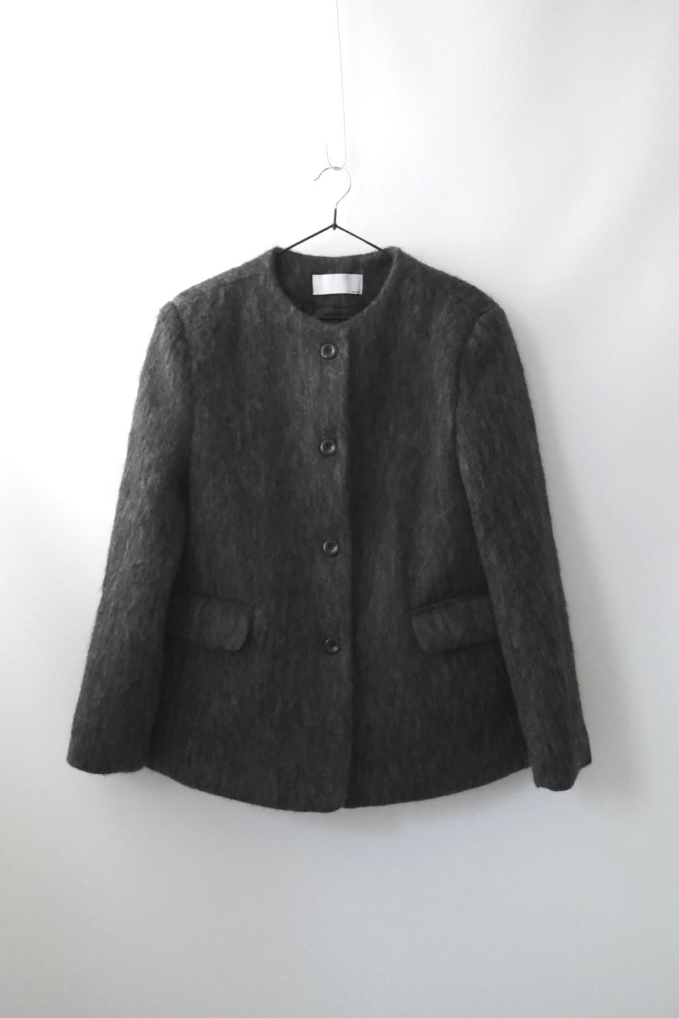 키이라 차콜 모헤어 자켓(겨울하객룩/겨울아우터/겨울자켓/주문대폭주)