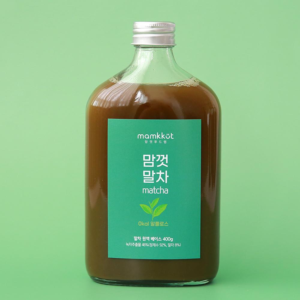 [맘껏푸드랩] 제로슈가 저칼로리 말차 밀크티 베이스 400g [원산지:국산(서울특별시 동대문구)]